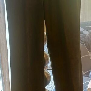 Ralph Lauren Black and Green Straight Leg Pants with Smooth Finish